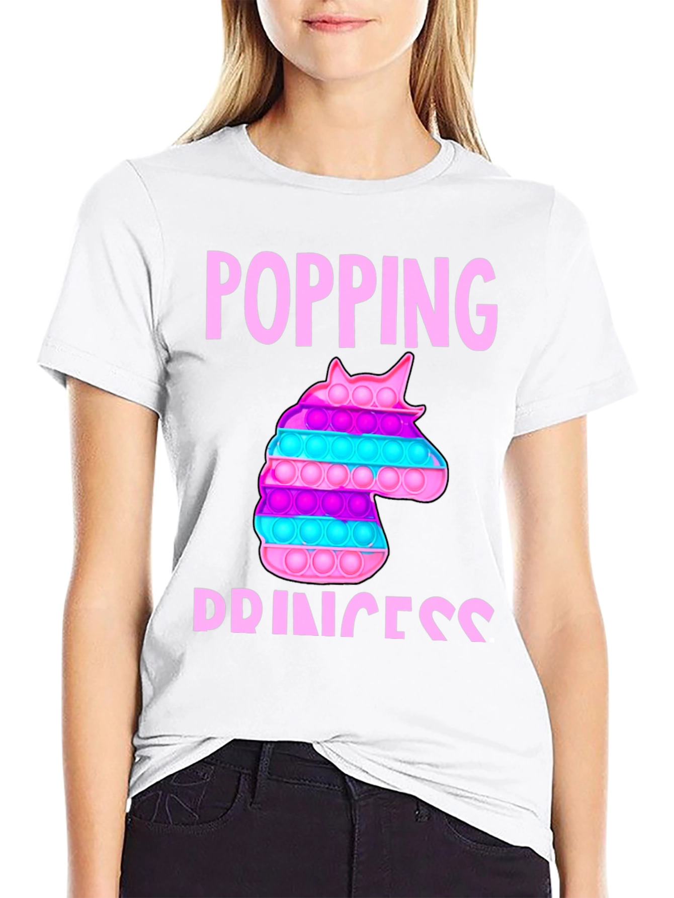 Popping Princess Unicorn Bubble Pop T-Shirt