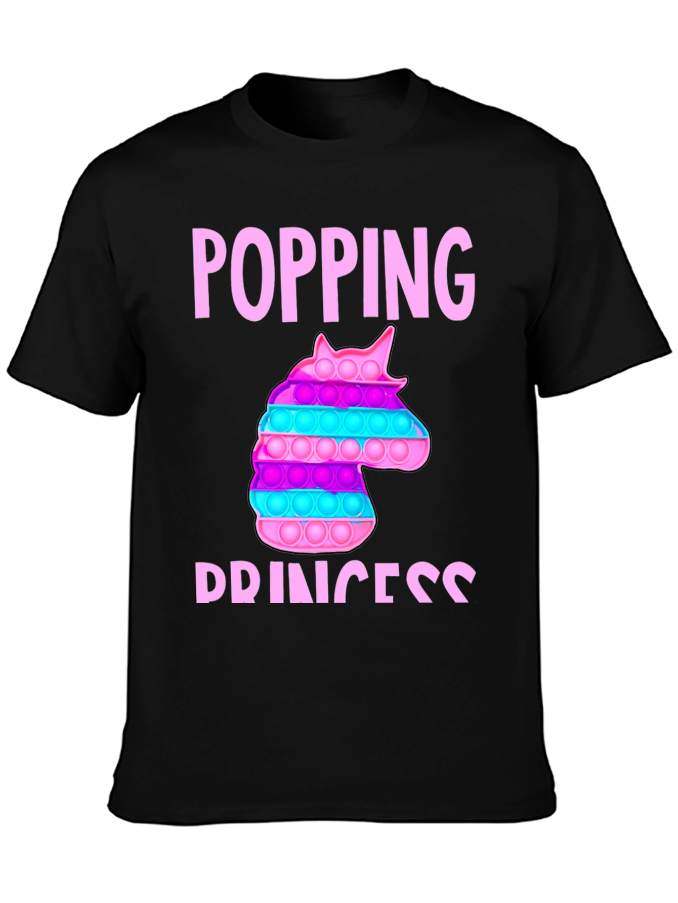 Popping Princess Unicorn Bubble Pop T-Shirt