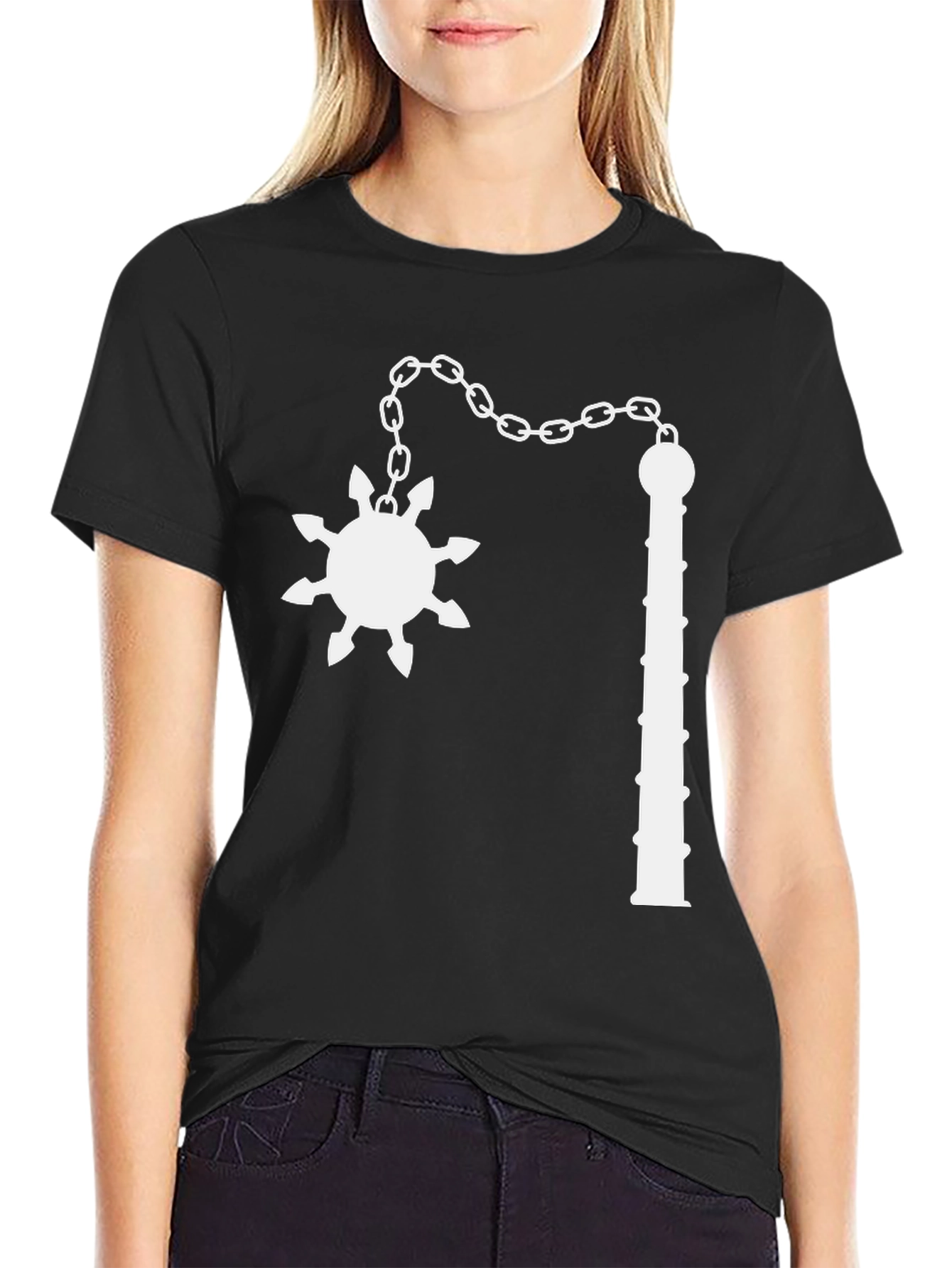 Flail Graphic Tee - Black Cotton Shirt