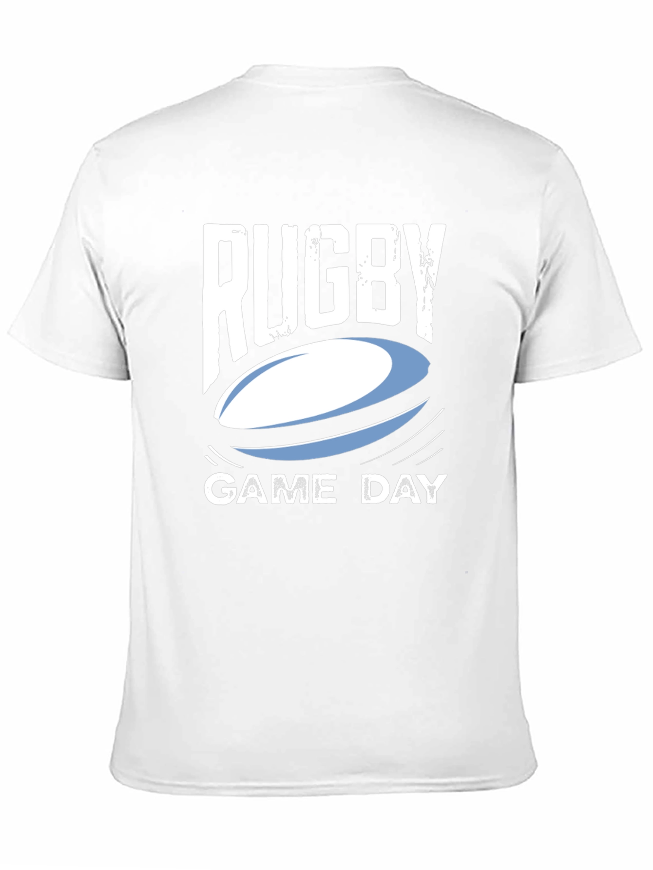 Rugby Game Day Black Graphic T-Shirt