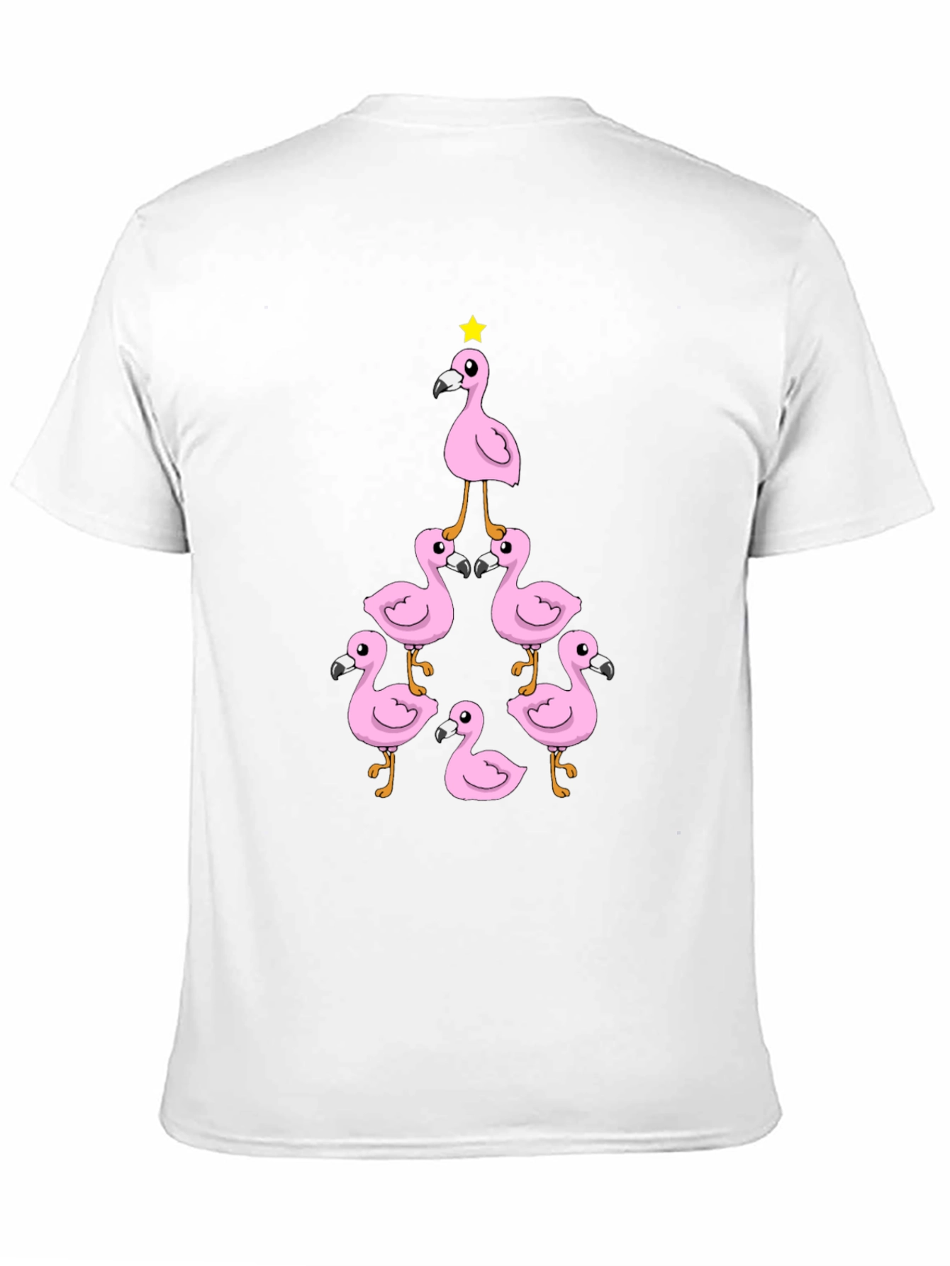 Flamingo Christmas Tree Graphic Tee