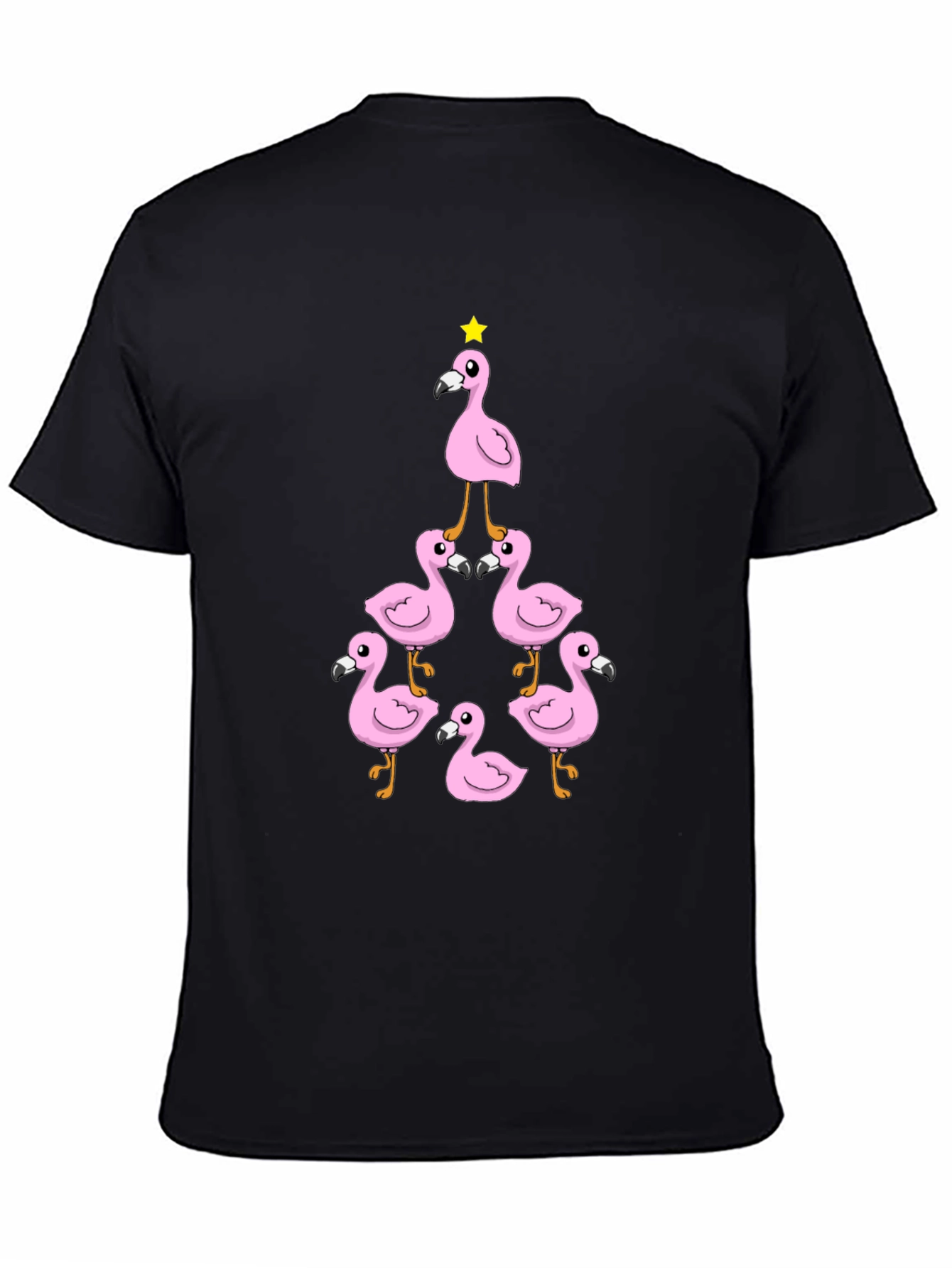 Flamingo Christmas Tree Graphic Tee