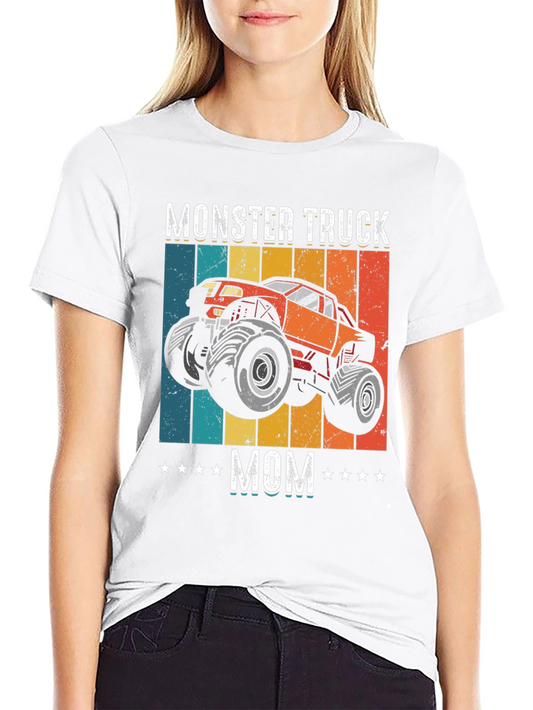 Monster Truck Mom Graphic Tee - Fun & Stylish!