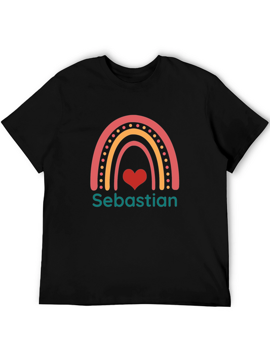 Rainbow Heart Personalized T-Shirt