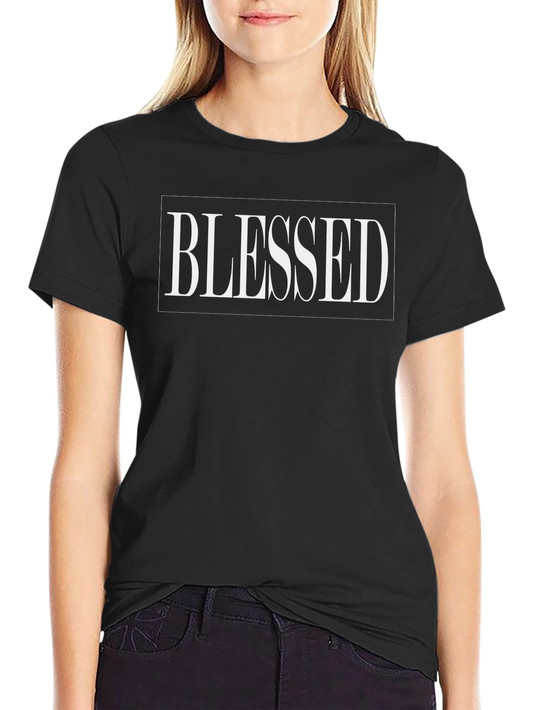 Blessed Black T-Shirt - Religious Graphic Tee