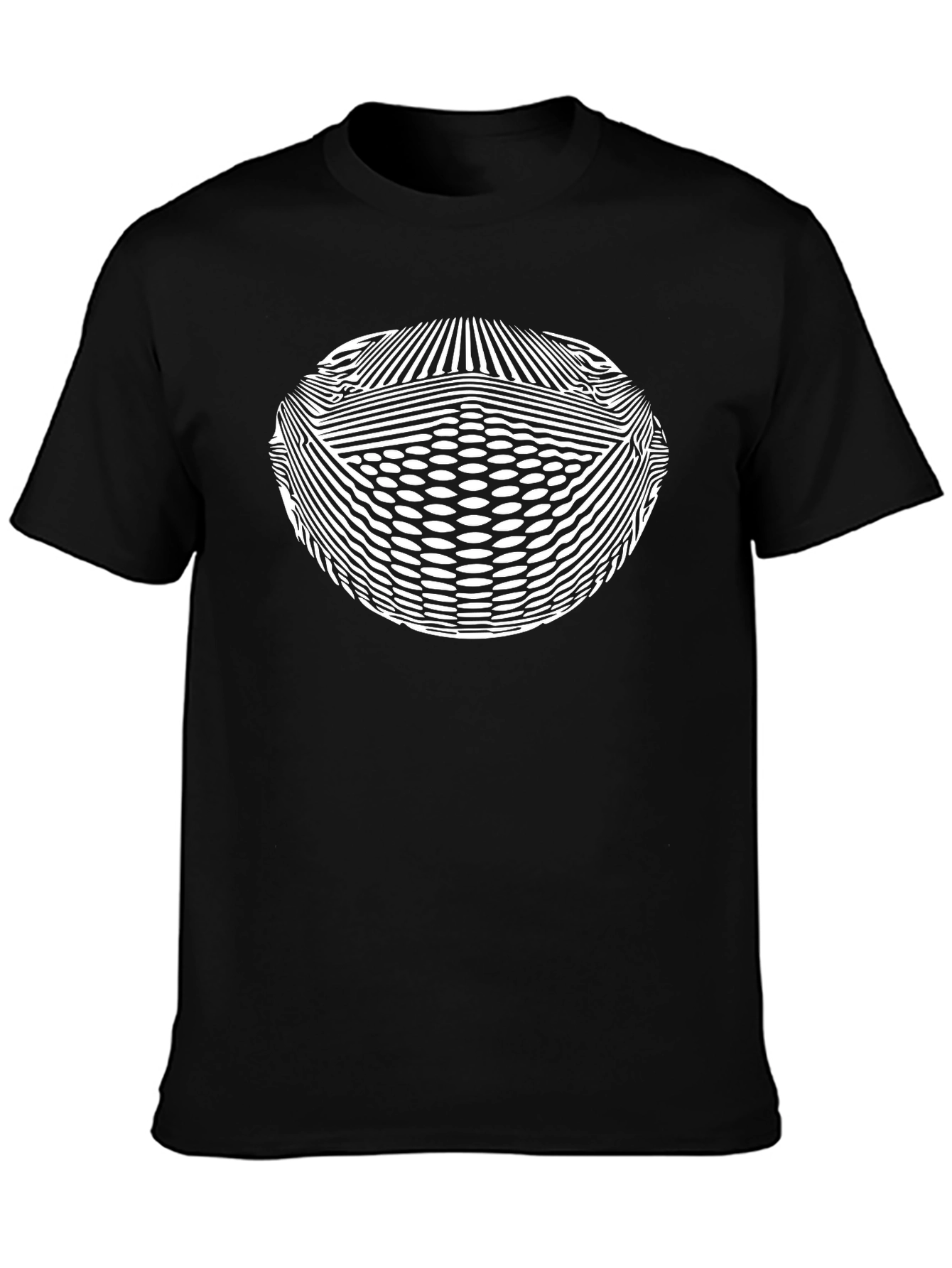 Optical Illusion Black T-Shirt