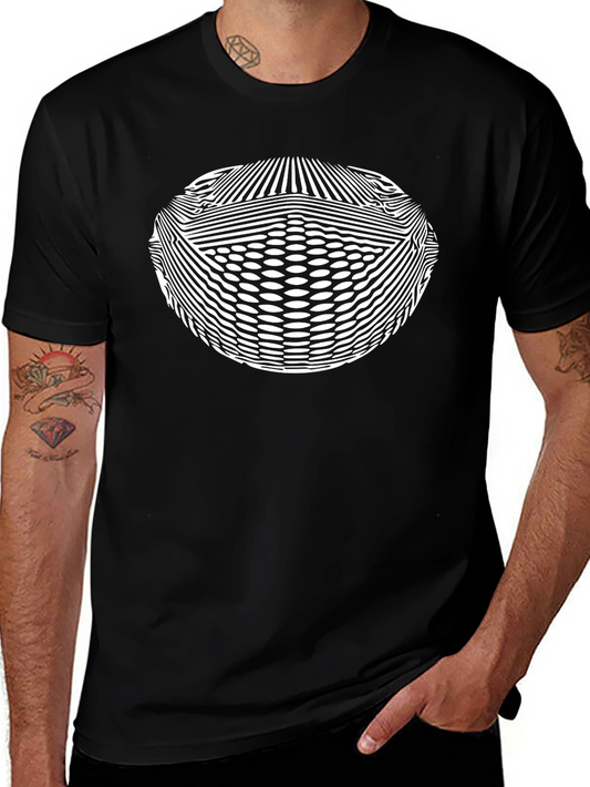 Optical Illusion Black T-Shirt