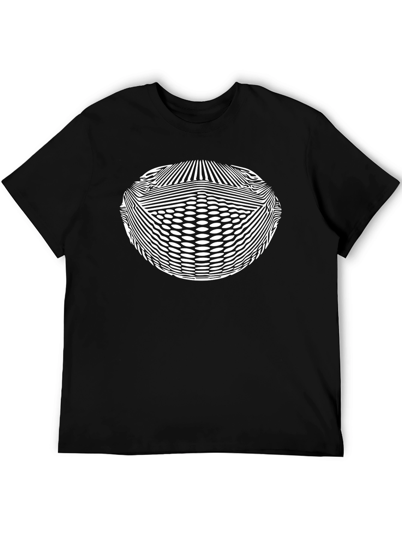 Optical Illusion Black T-Shirt