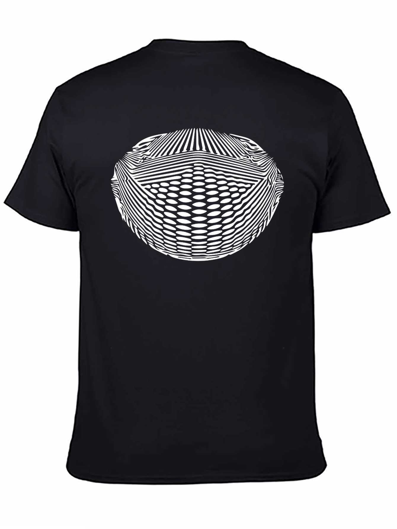 Optical Illusion Black T-Shirt
