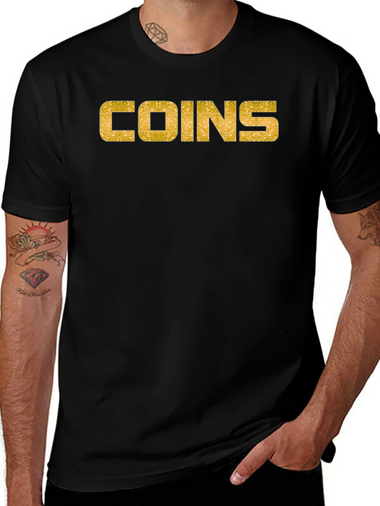 COINS Graphic Tee - Bitcoin Crypto Design