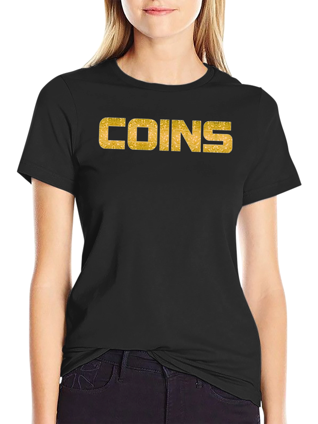COINS Graphic Tee - Bitcoin Crypto Design