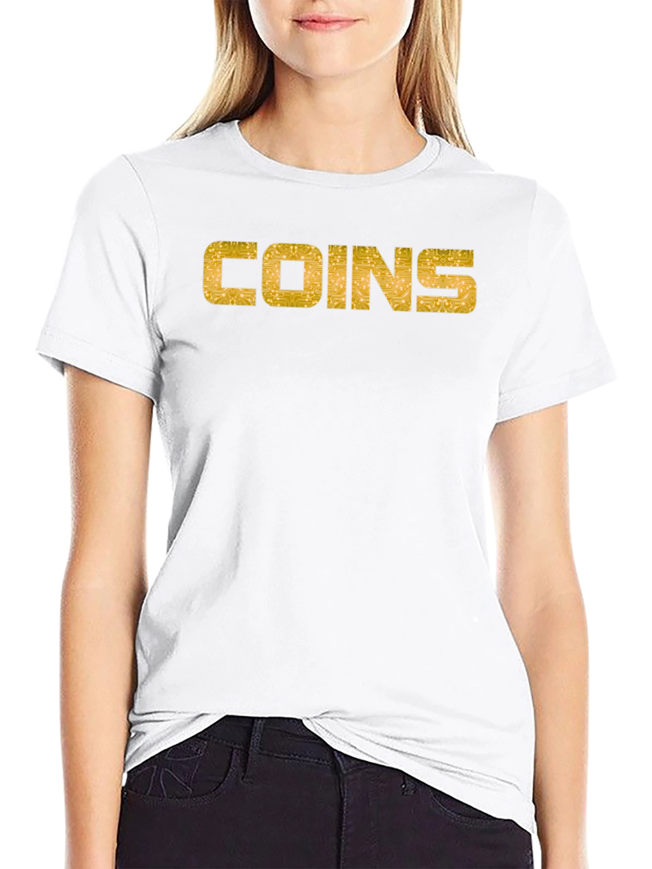 COINS Graphic Tee - Bitcoin Crypto Design
