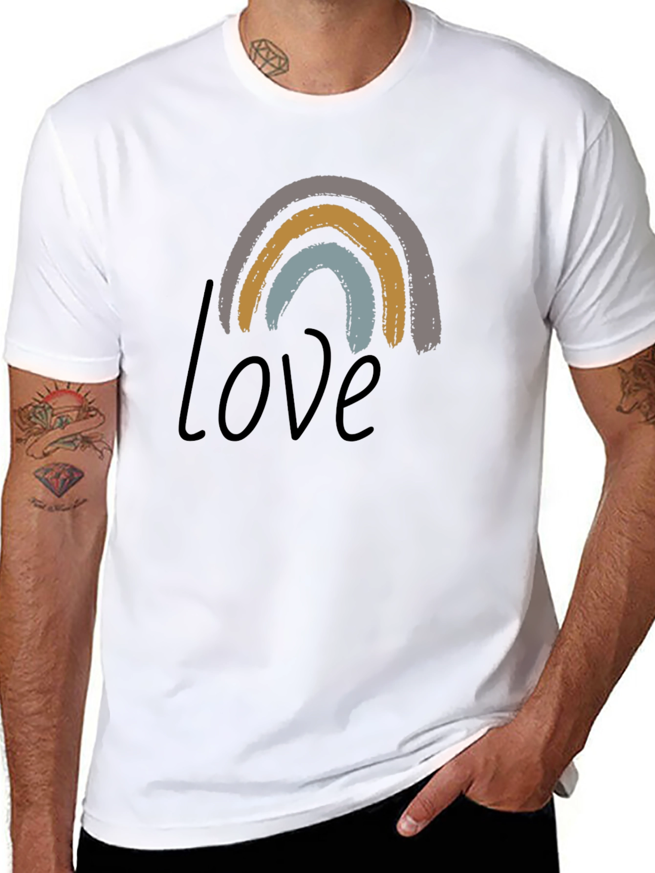 Love Rainbow Graphic T-Shirt