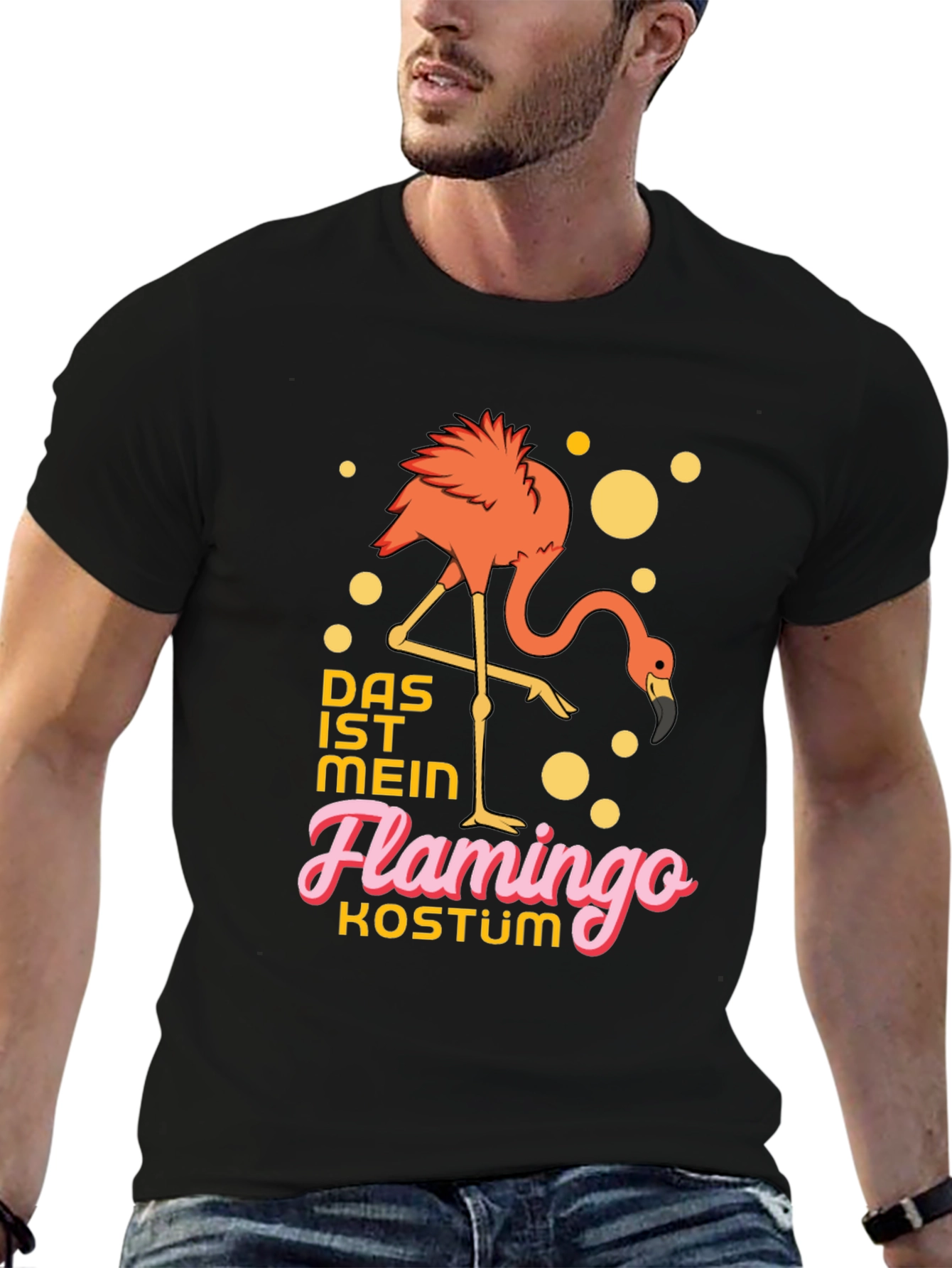 Flamingo Costume T-Shirt - Funny German Saying