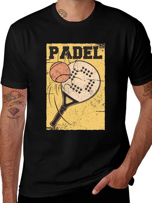 Padel Sport T-Shirt: Tennis Paddle Ball Graphic Tee