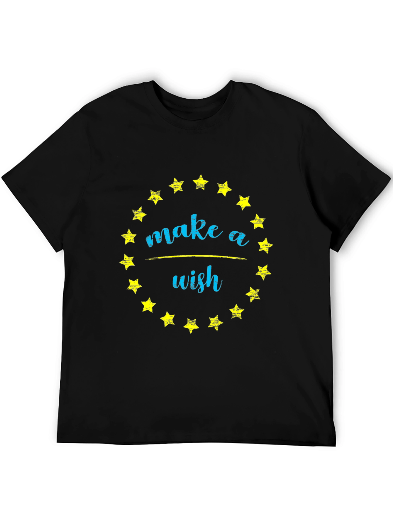 Make a Wish T-Shirt - Star Circle Graphic Tee