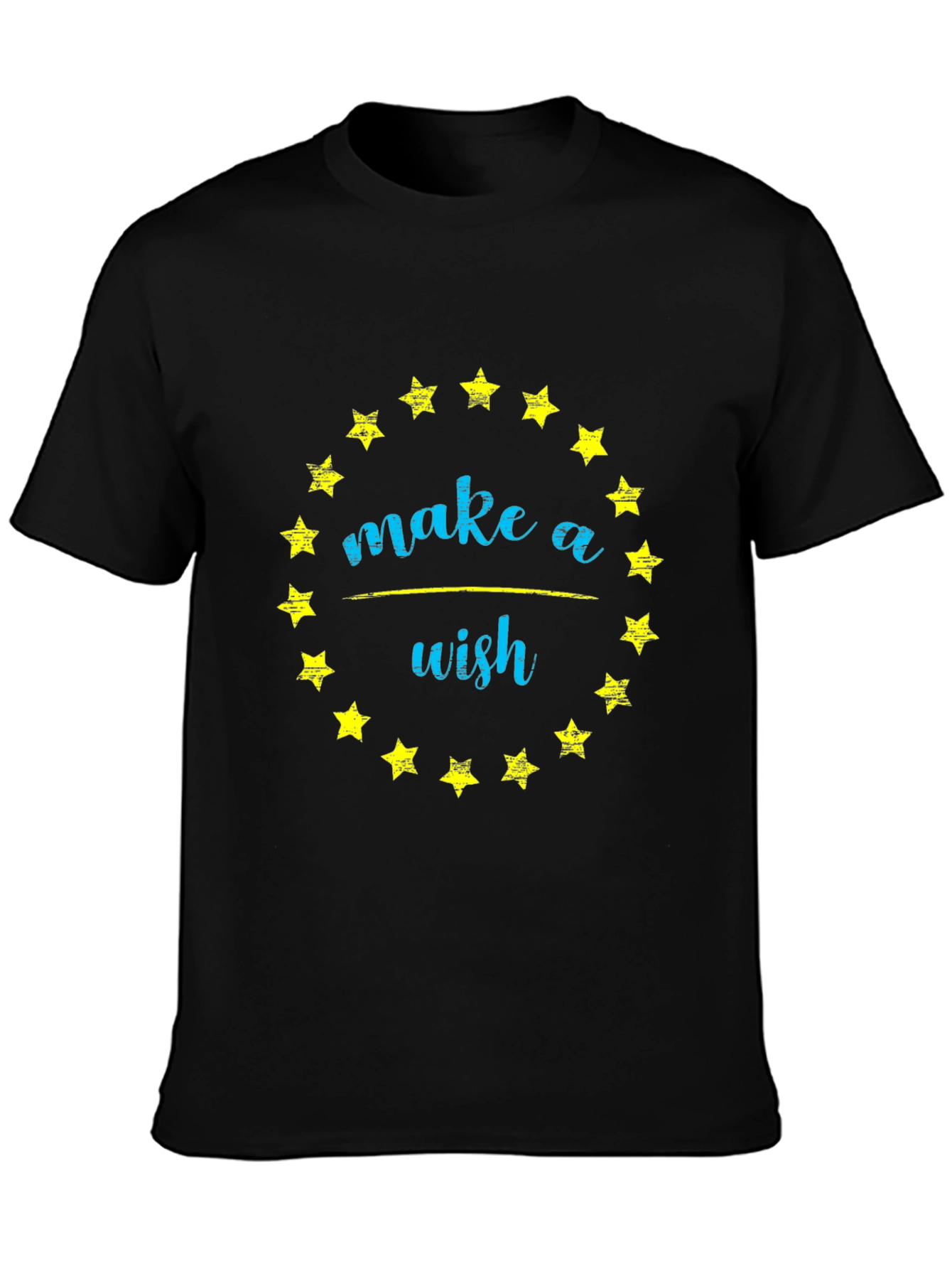 Make a Wish T-Shirt - Star Circle Graphic Tee