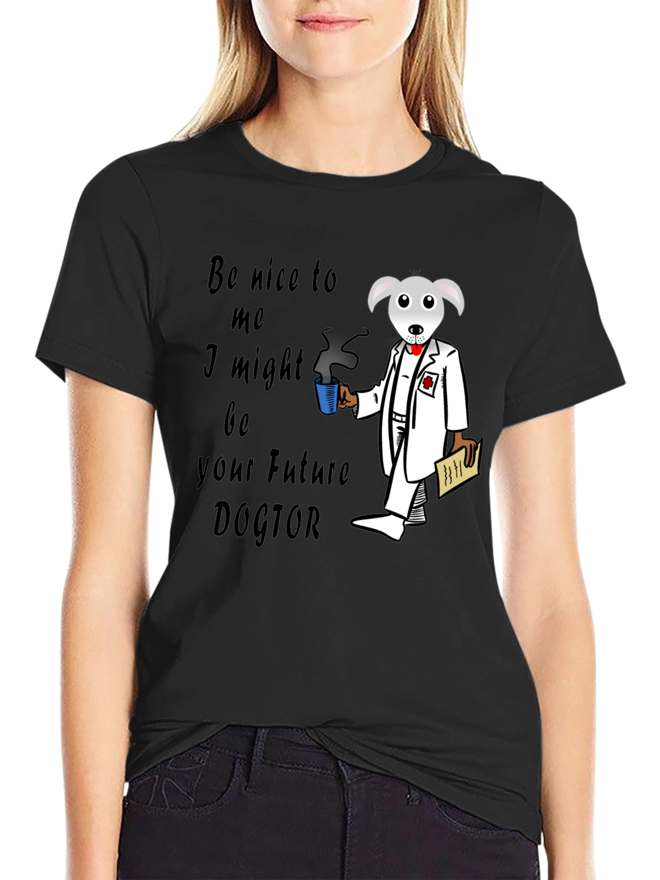 Future Dogtor T-Shirt - Novelty Graphic Tee