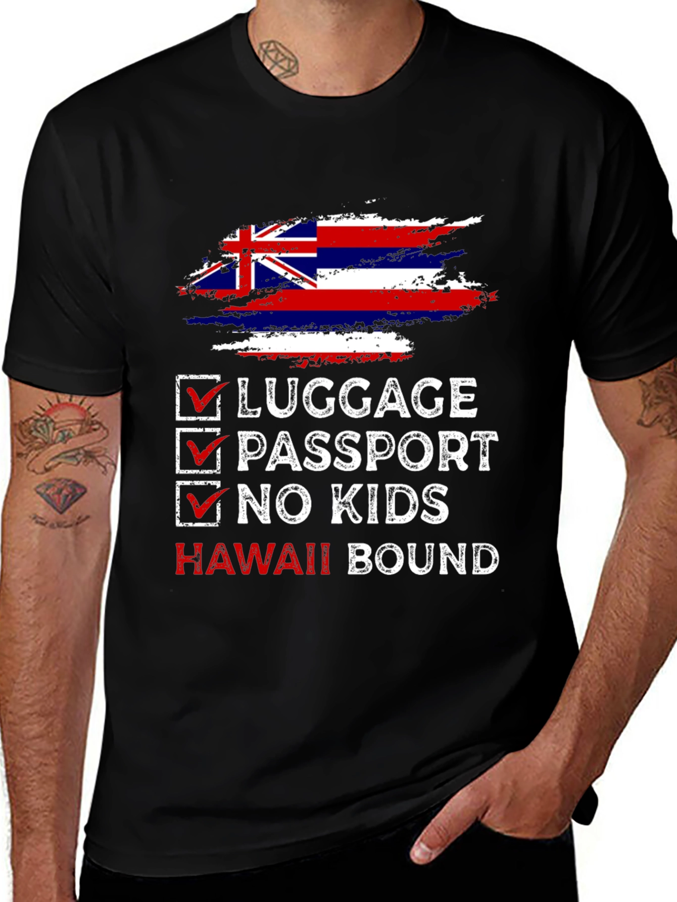 Hawaii Bound Checklist T-Shirt