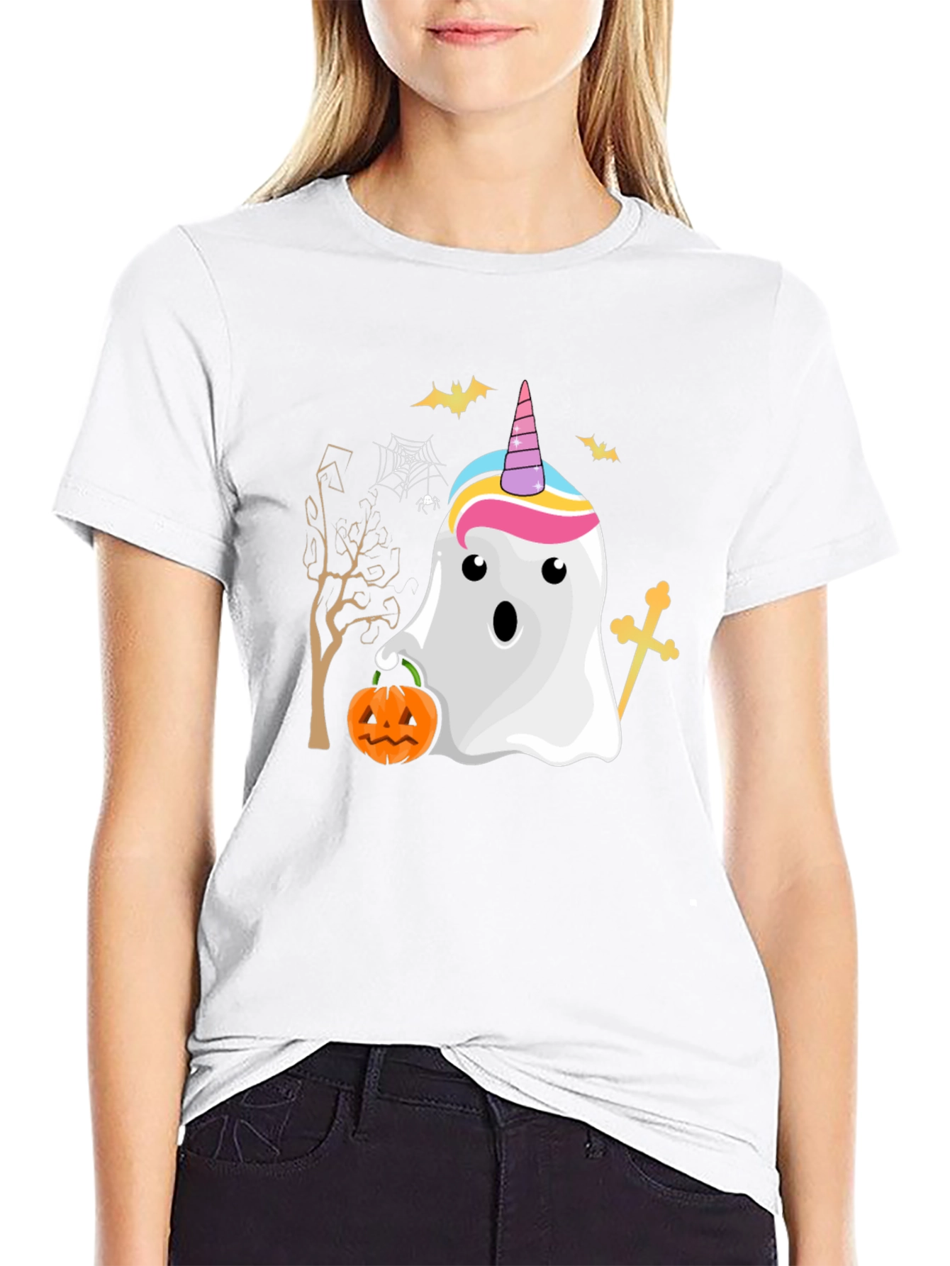 Halloween Ghost Unicorn T-Shirt