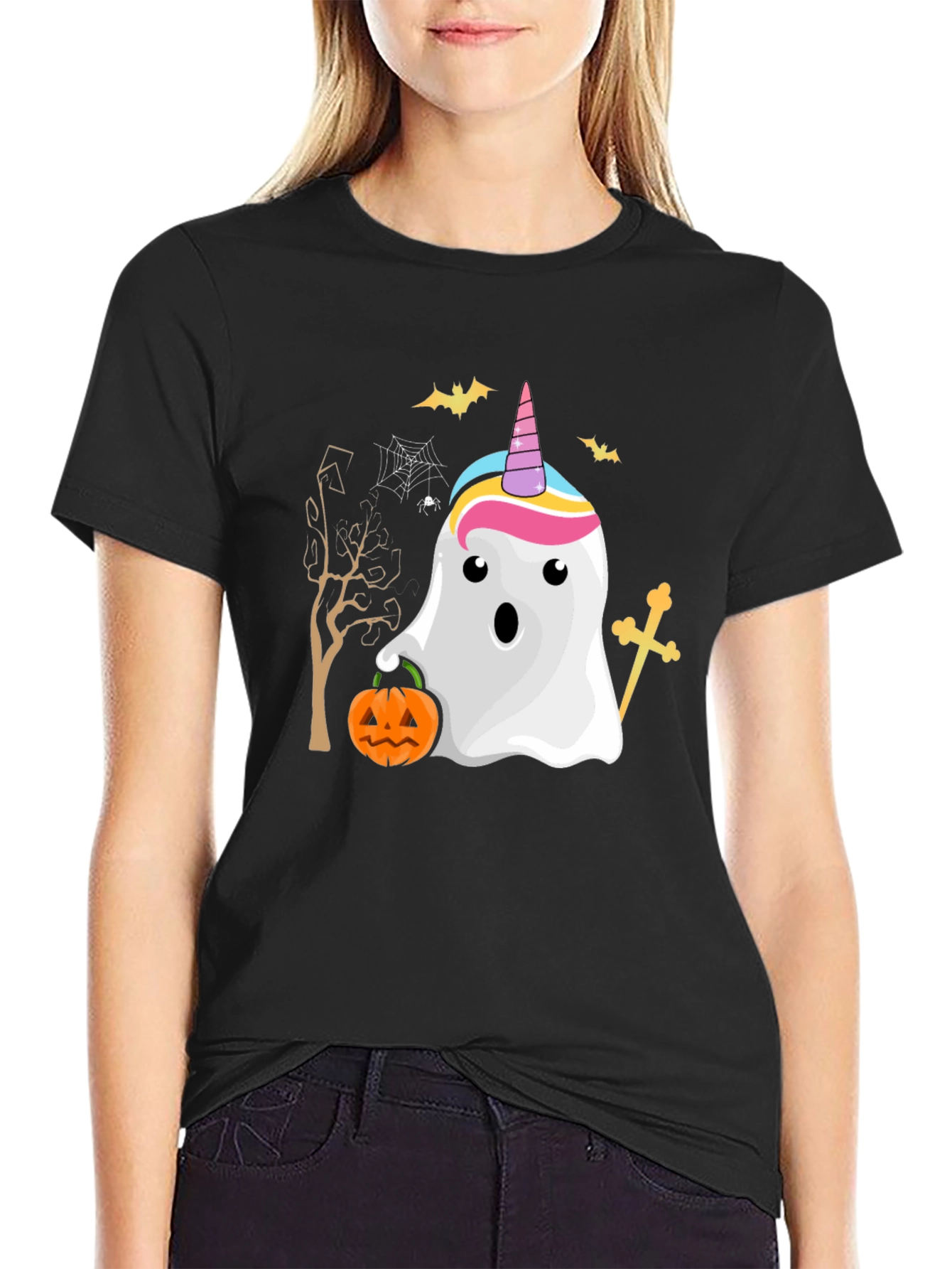 Halloween Ghost Unicorn T-Shirt