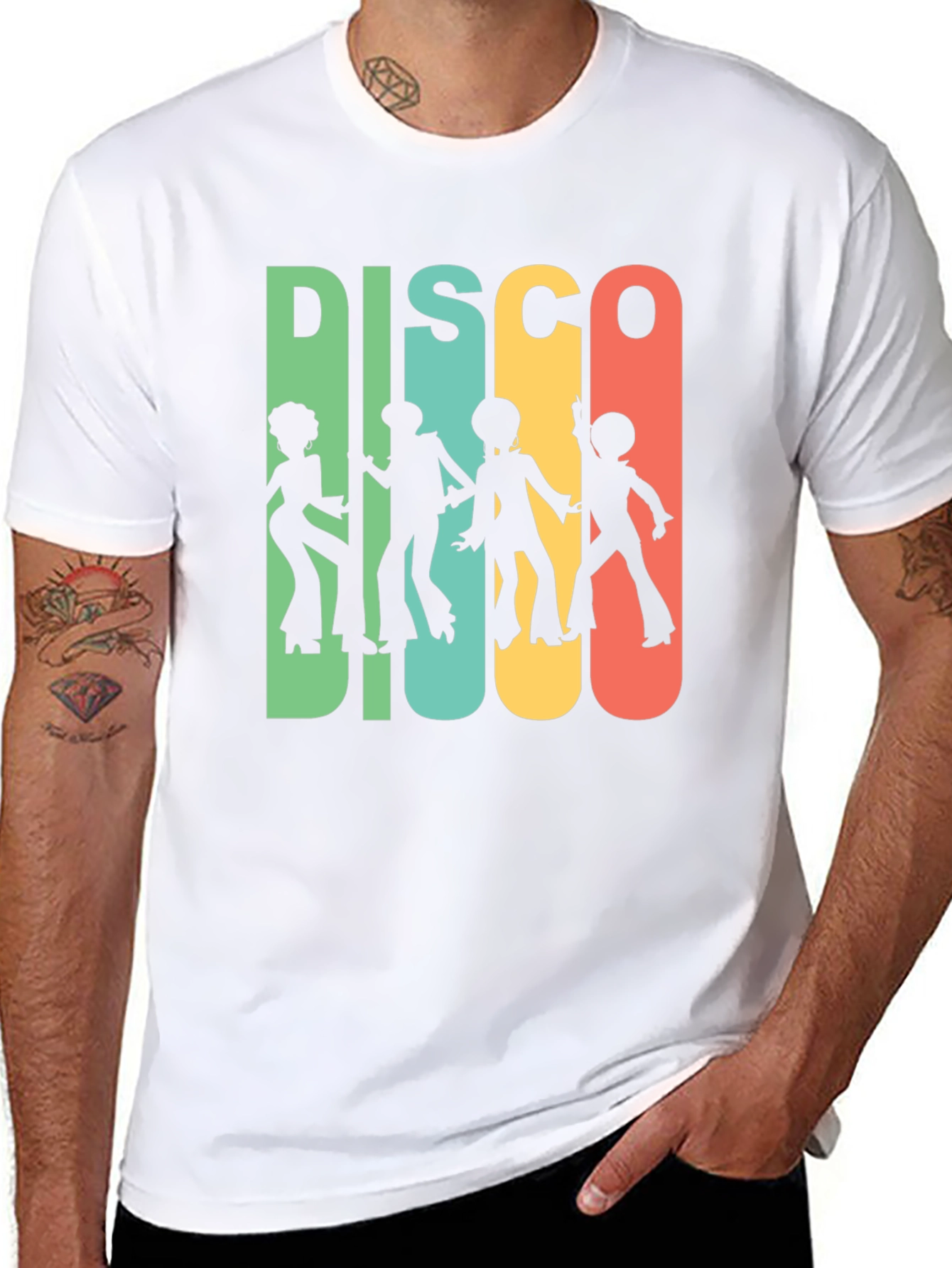 Retro Disco Silhouette Graphic Tee