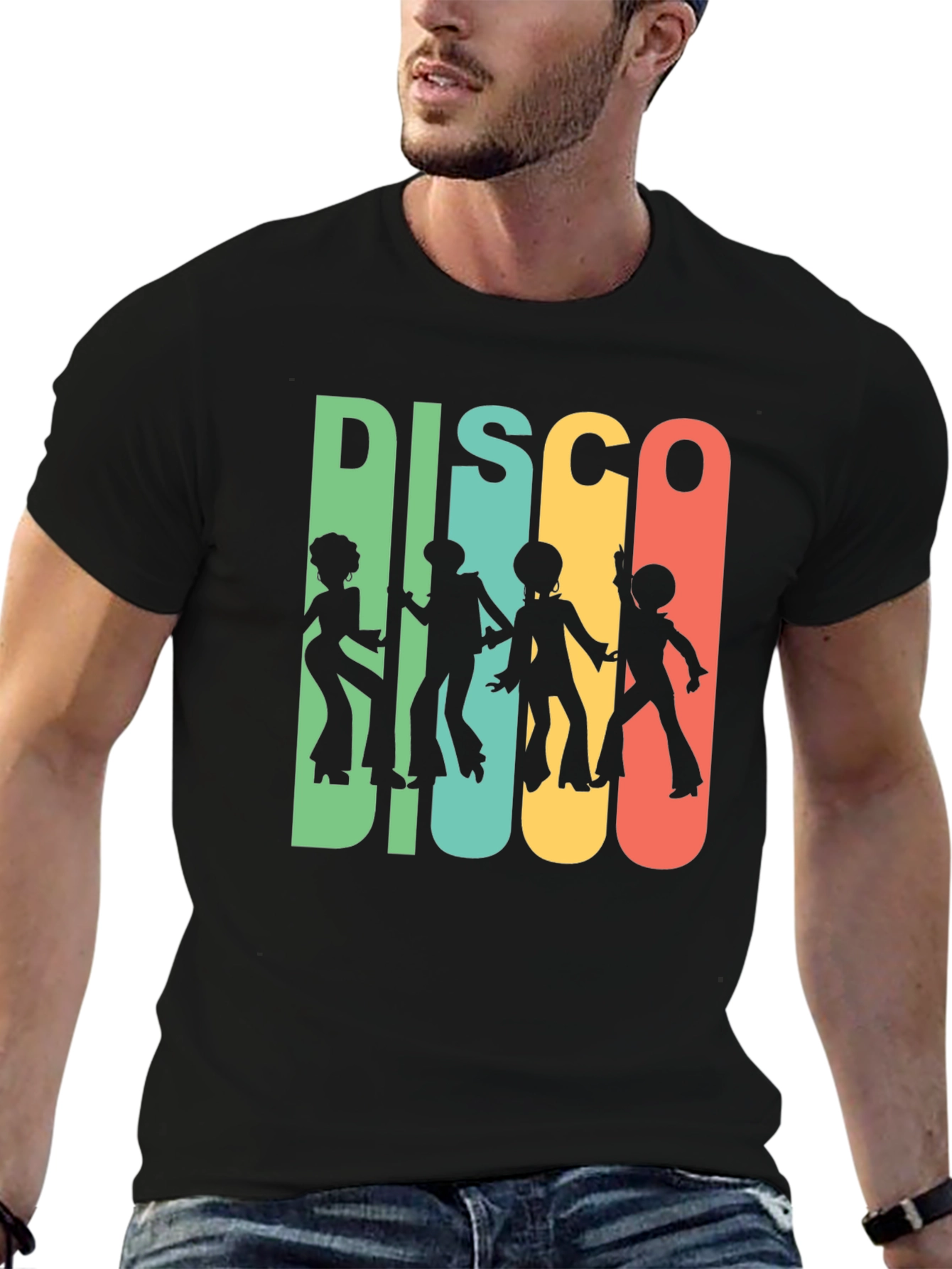 Retro Disco Silhouette Graphic Tee