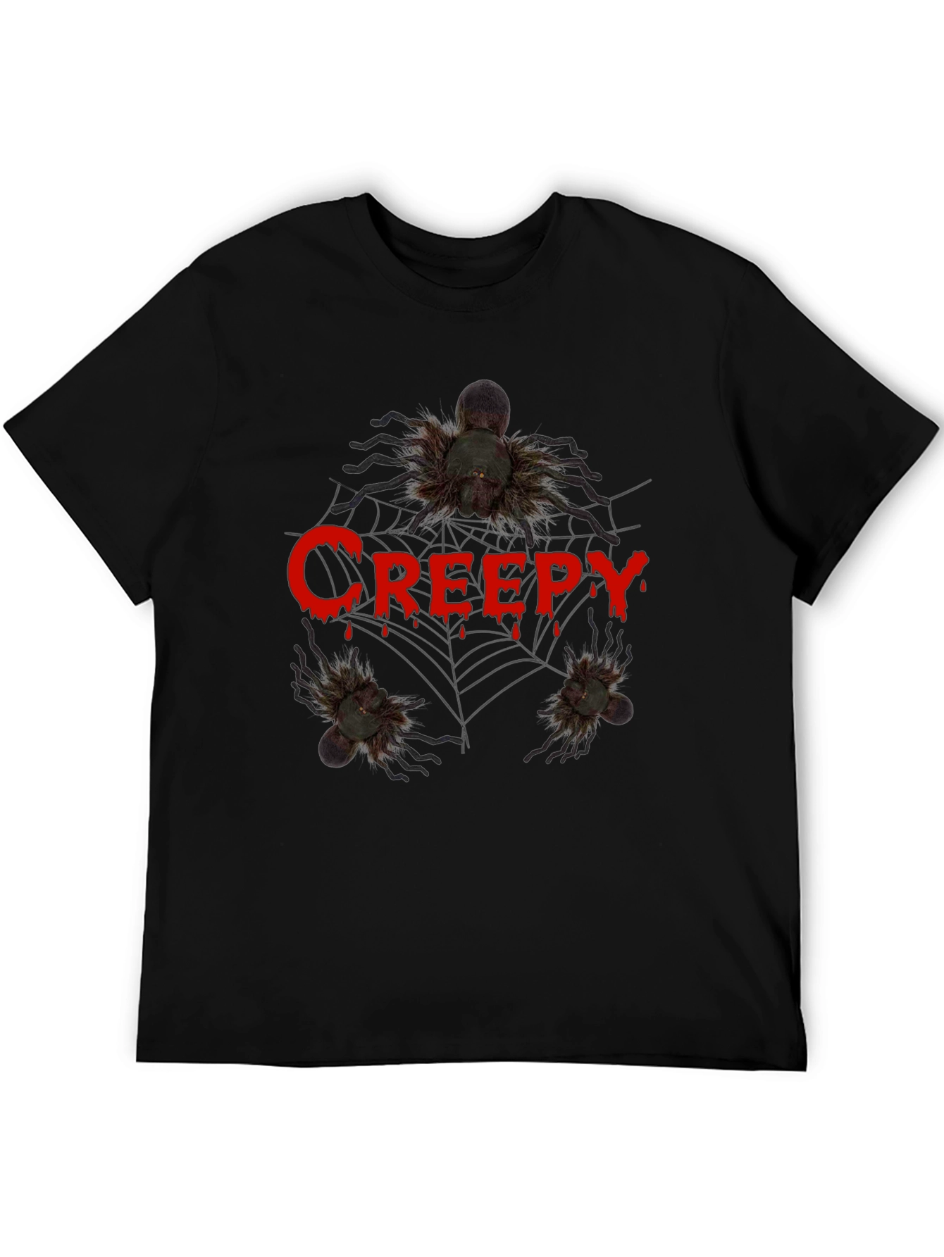 Creepy Spider Graphic Tee - Halloween T-Shirt