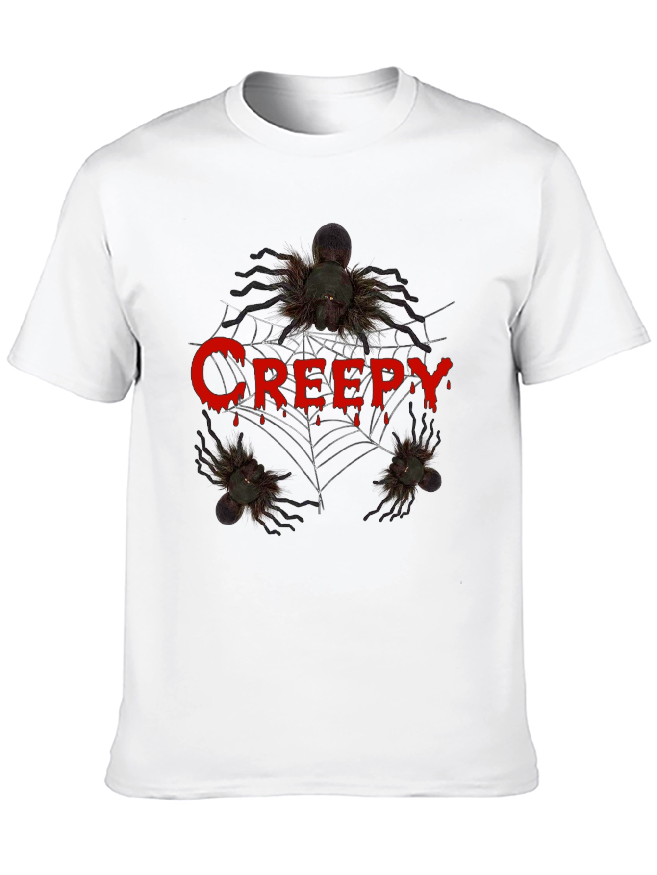 Creepy Spider Graphic Tee - Halloween T-Shirt