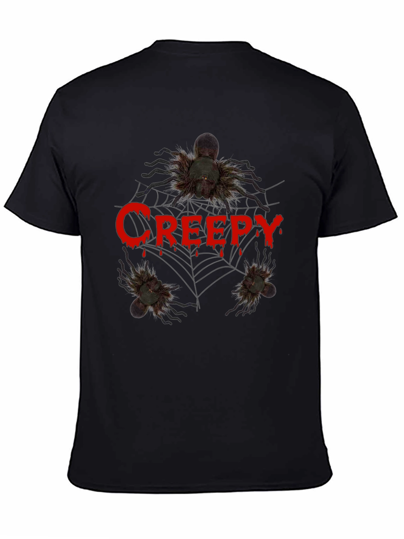 Creepy Spider Graphic Tee - Halloween T-Shirt