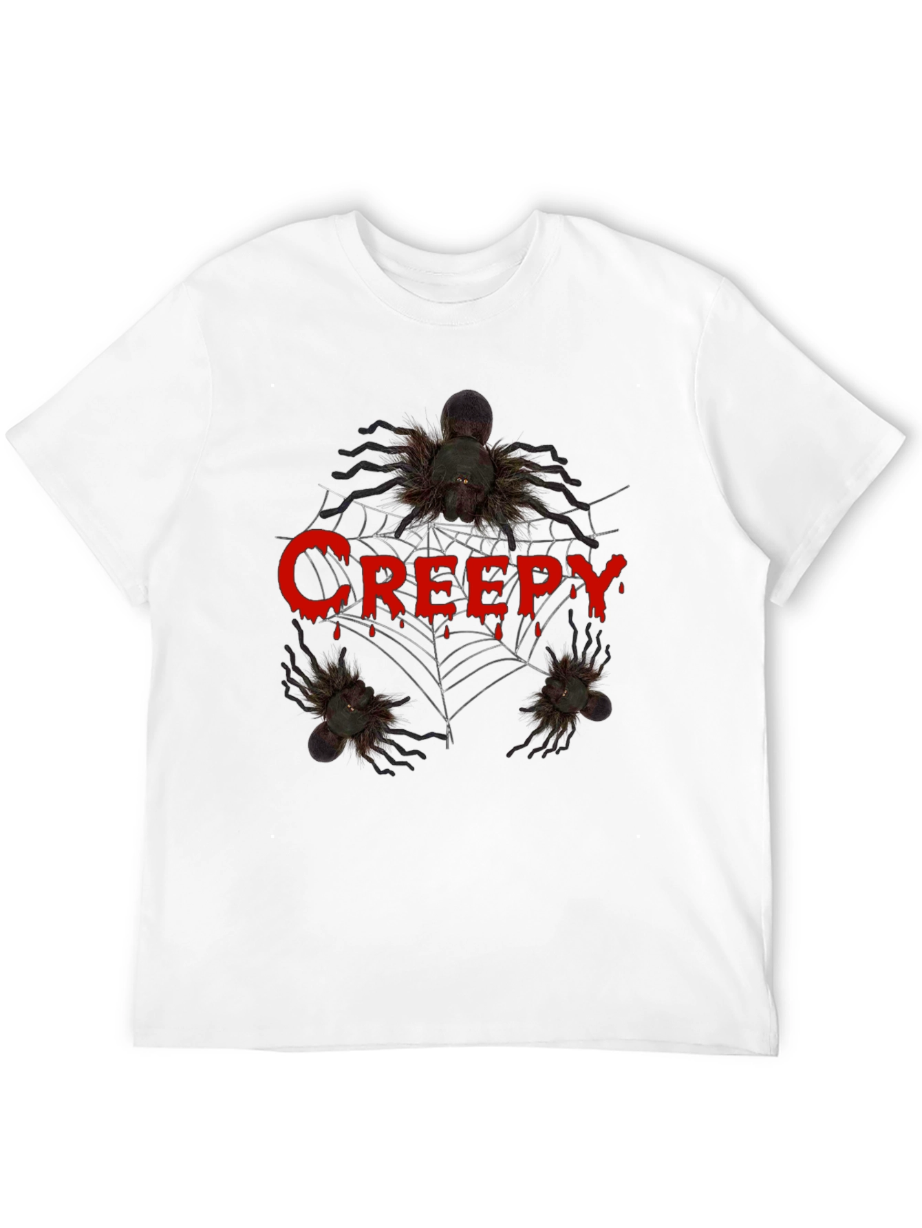 Creepy Spider Graphic Tee - Halloween T-Shirt