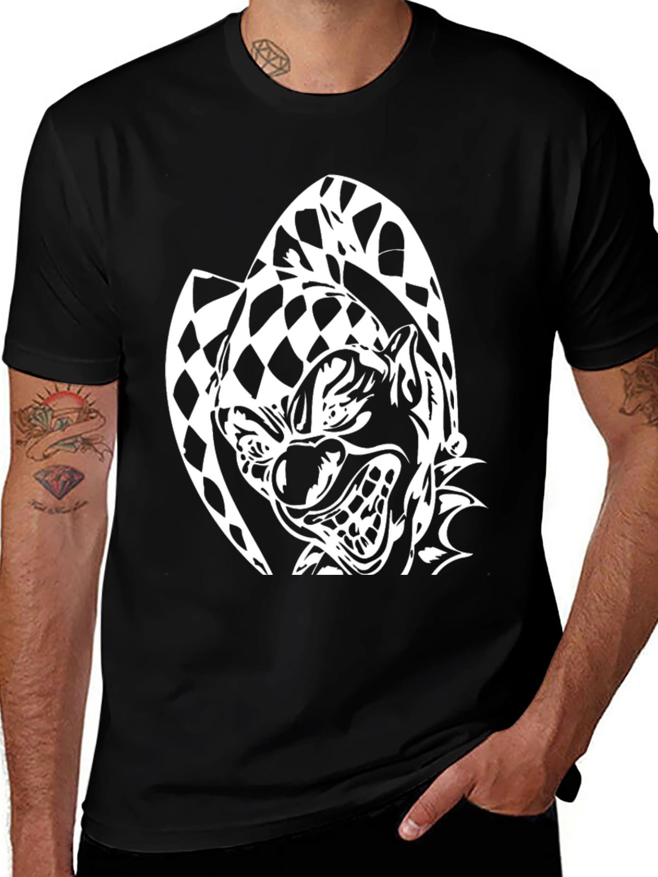 Clown Graphic Black Tee