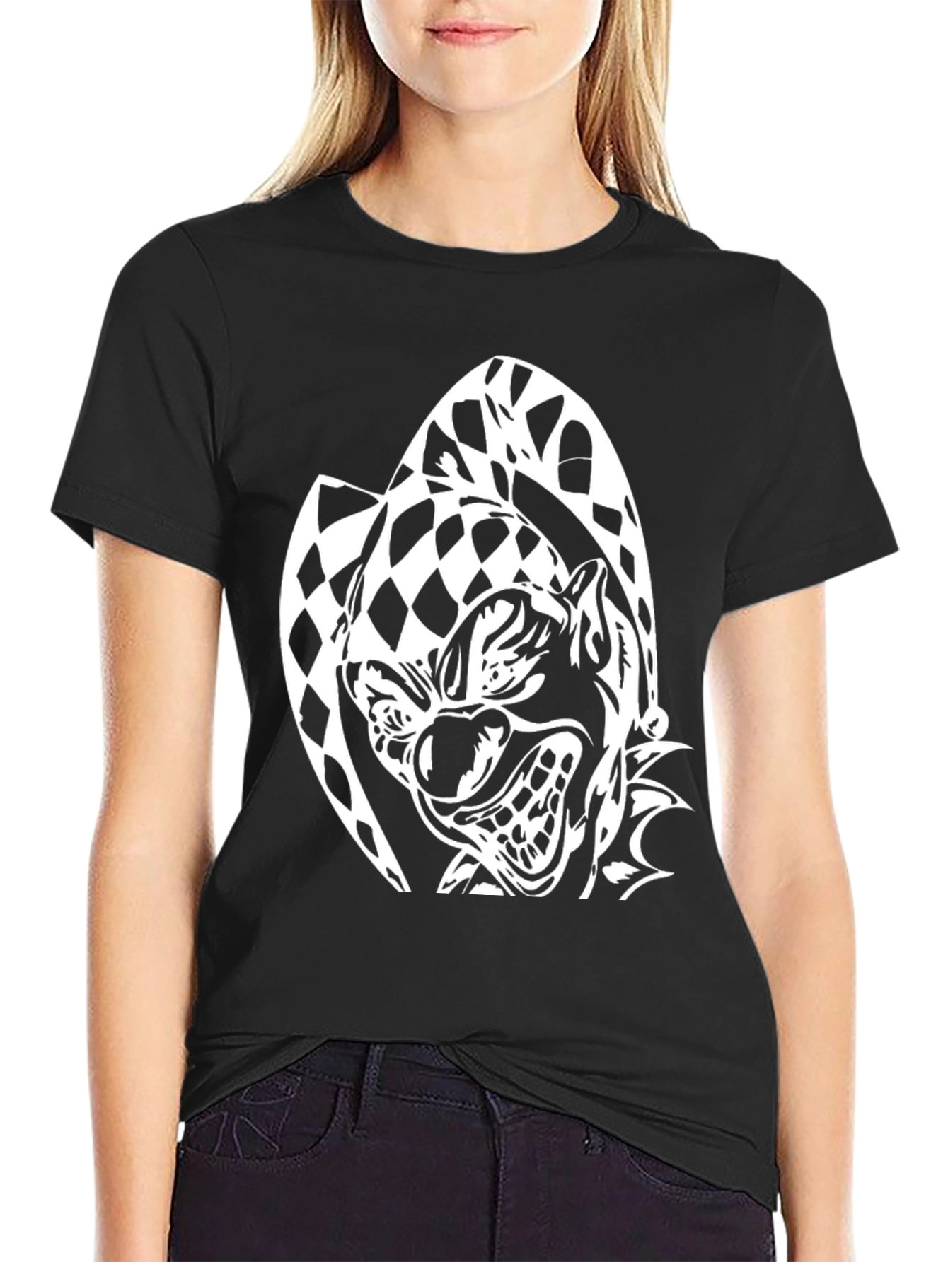 Clown Graphic Black Tee