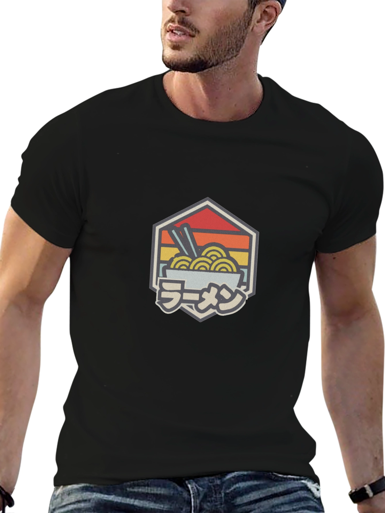 Ramen Bowl Retro Graphic T-Shirt