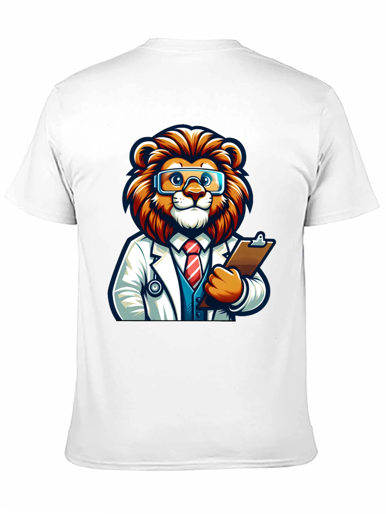 Cartoon Lion Doctor T-Shirt