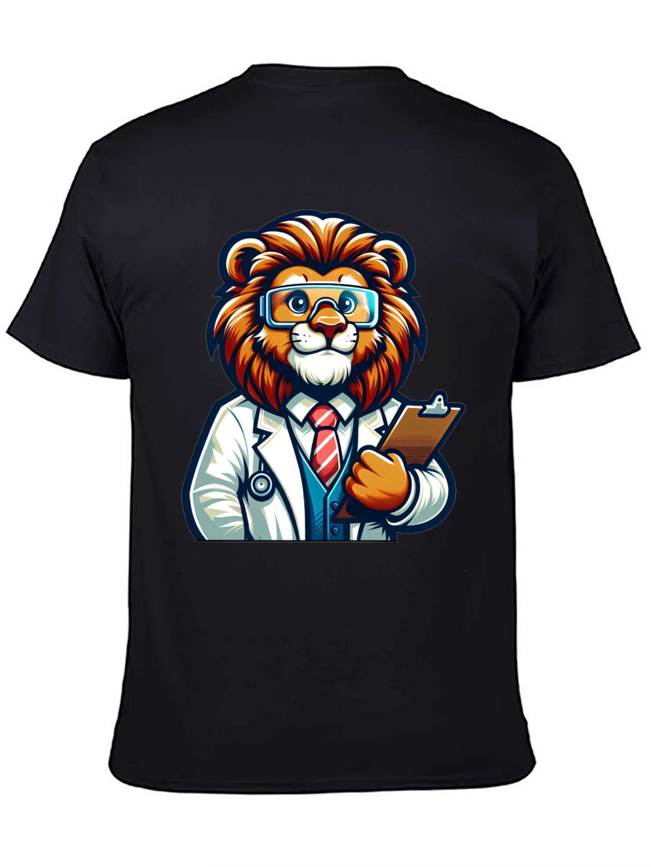 Cartoon Lion Doctor T-Shirt