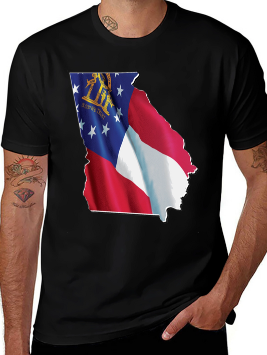 Georgia State Flag T-Shirt - Mens
