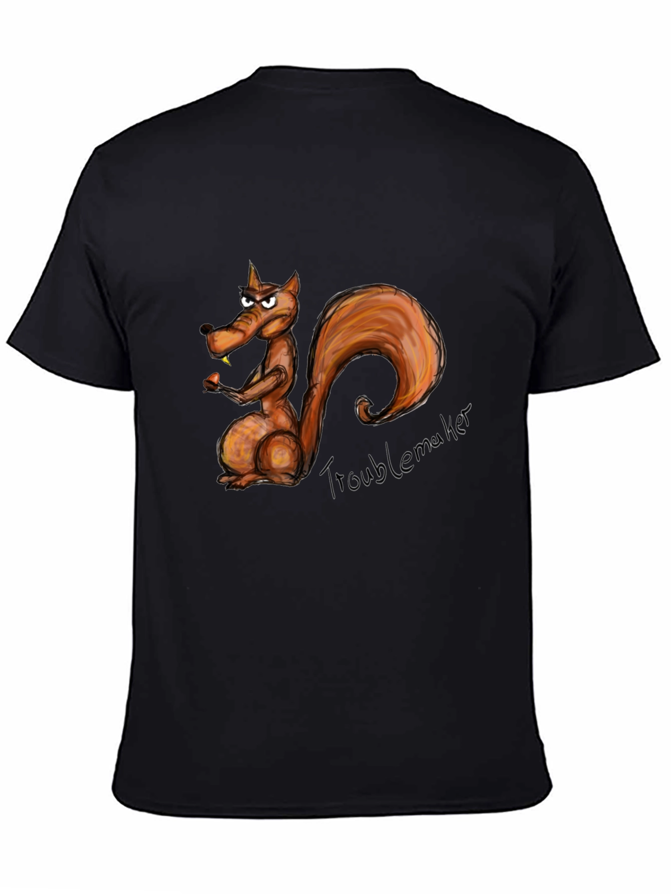 Troublemaker Squirrel Graphic T-Shirt