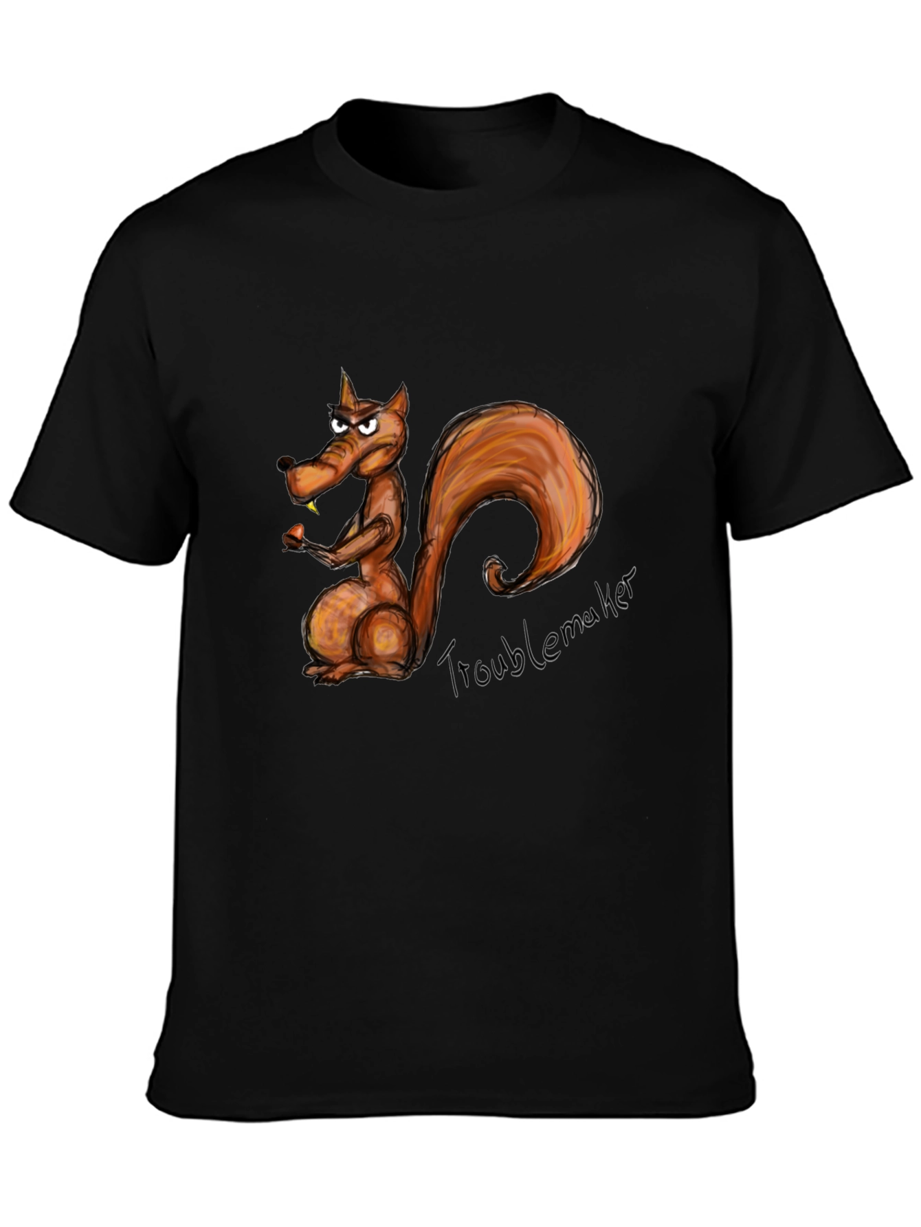 Troublemaker Squirrel Graphic T-Shirt