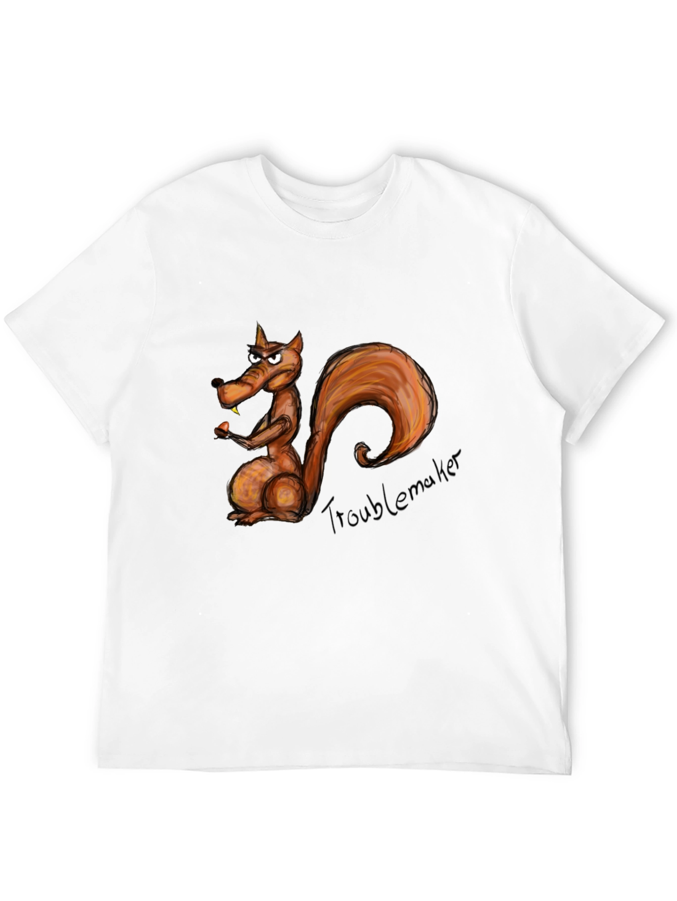 Troublemaker Squirrel Graphic T-Shirt
