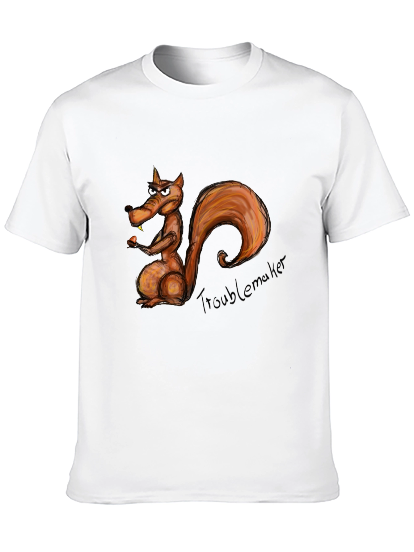 Troublemaker Squirrel Graphic T-Shirt