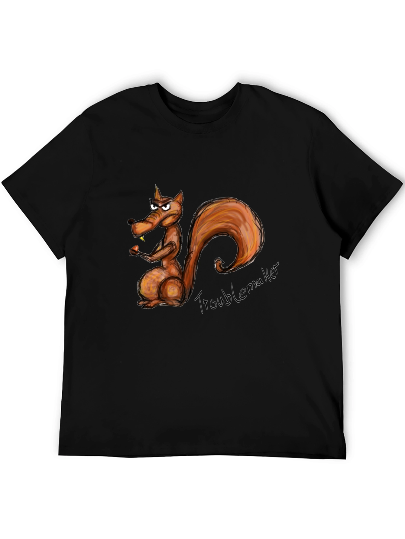 Troublemaker Squirrel Graphic T-Shirt