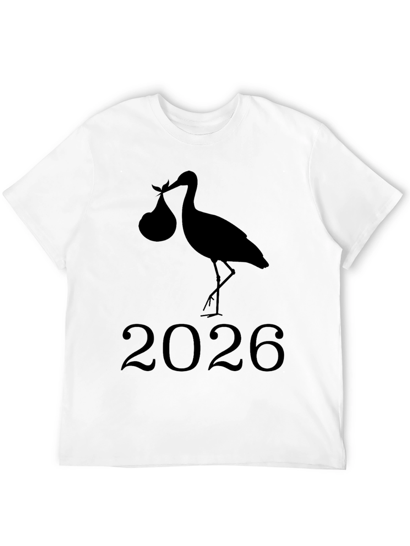 Stork 2026 Baby Announcement Tee
