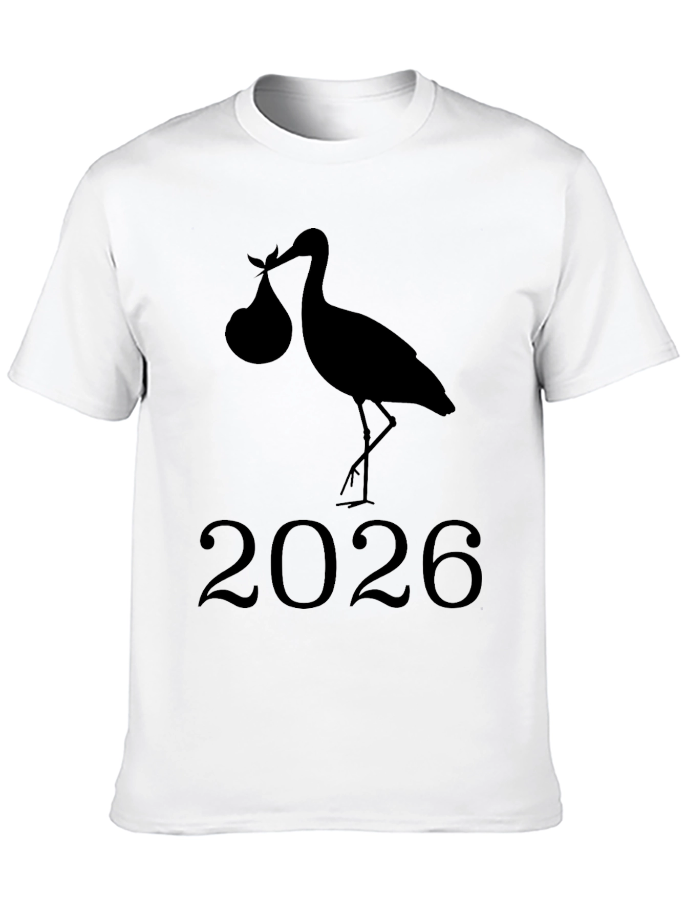 Stork 2026 Baby Announcement Tee