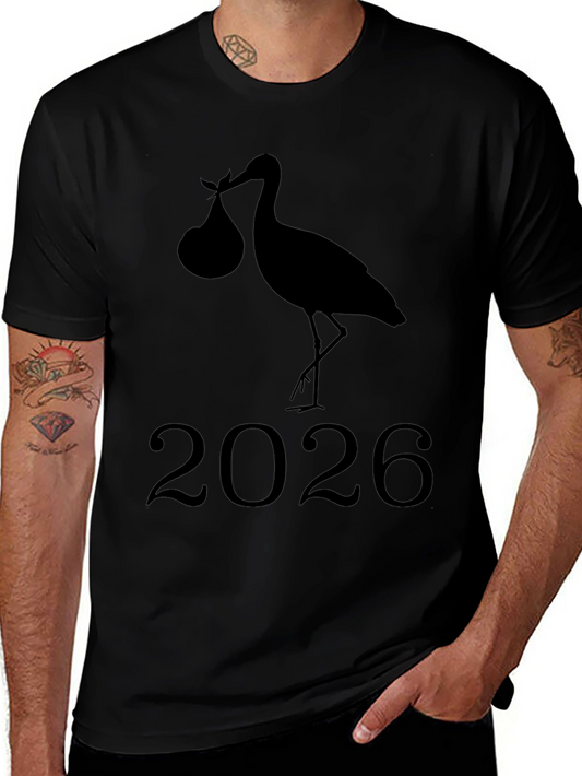 Stork 2026 Baby Announcement Tee
