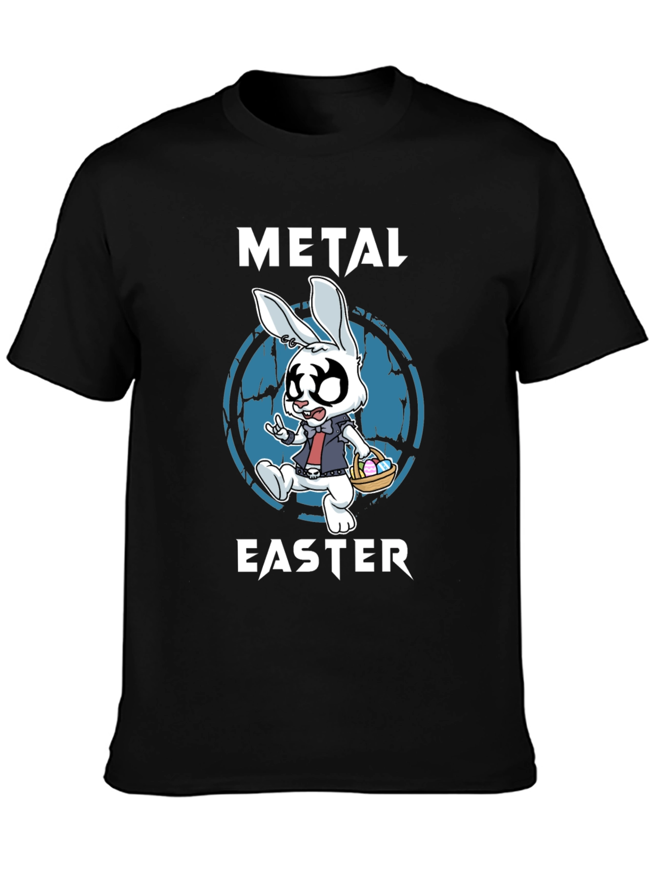 Metal Easter Bunny T-Shirt - Rock and Roll Easter