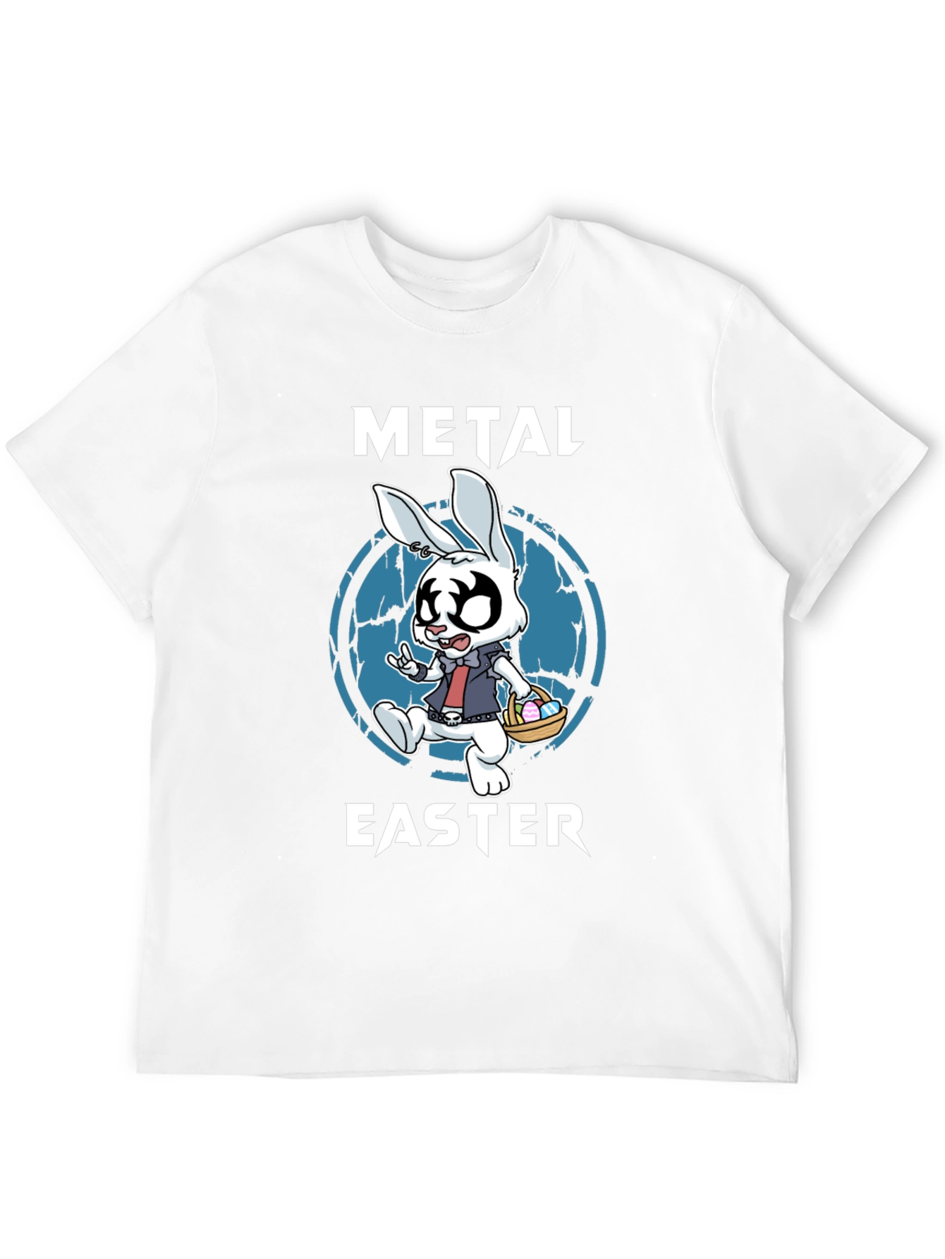 Metal Easter Bunny T-Shirt - Rock and Roll Easter