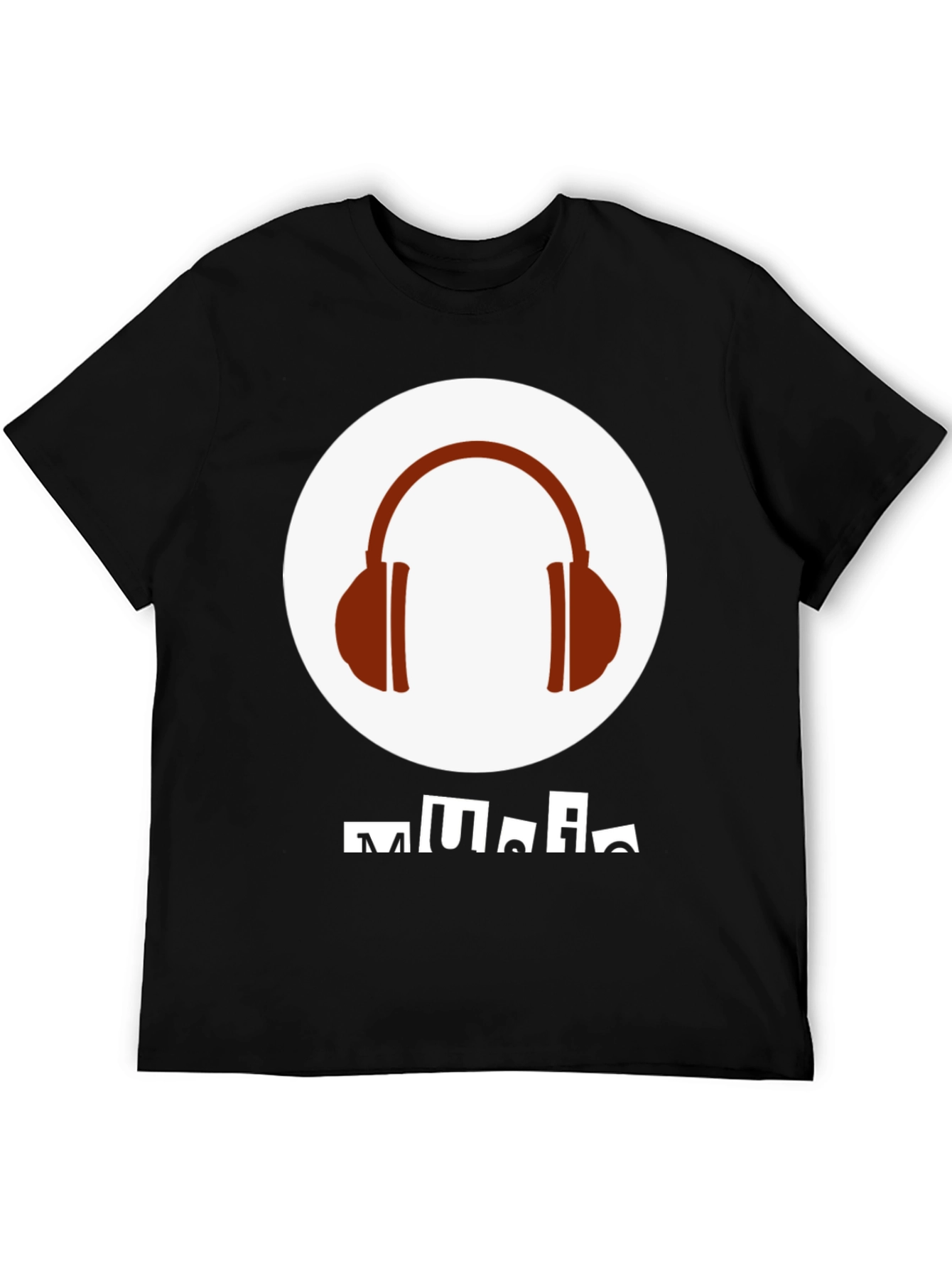 Music Lover Graphic Tee - Headphones Design