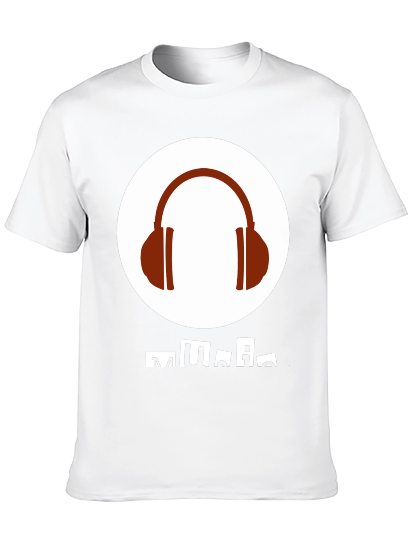 Music Lover Graphic Tee - Headphones Design
