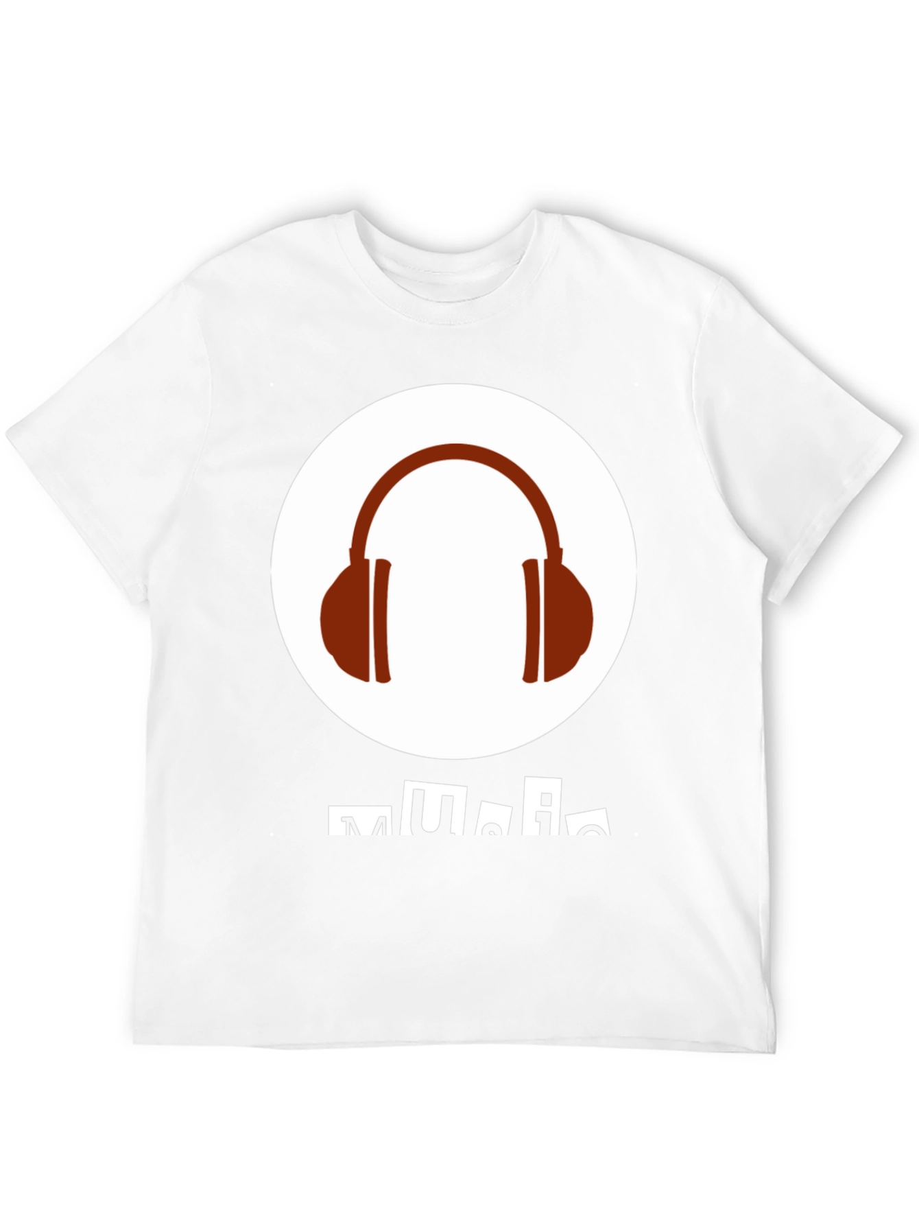 Music Lover Graphic Tee - Headphones Design